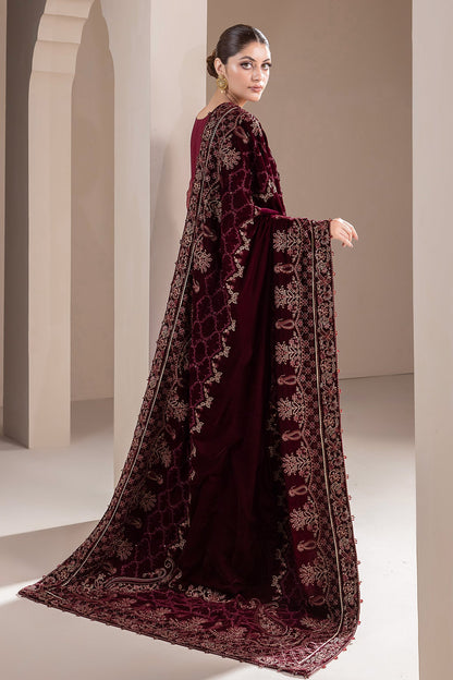 Baroque - EMBROIDERED VELVET SHAWL VS-47