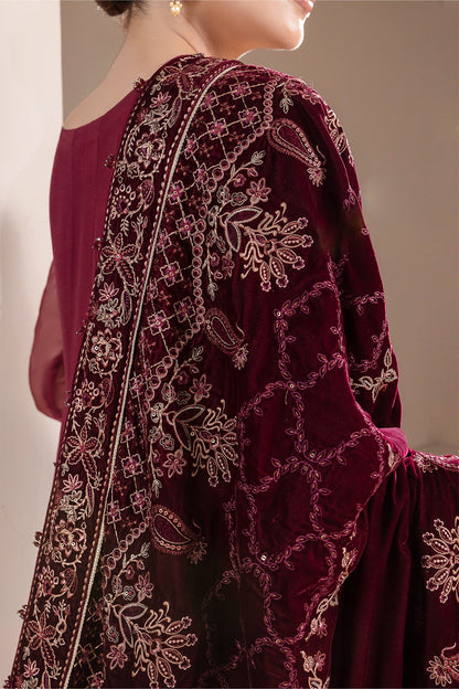 Baroque - EMBROIDERED VELVET SHAWL VS-47