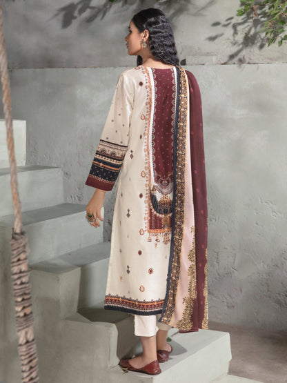 2 Piece Khaddar Suit-Printed (Unstitched)