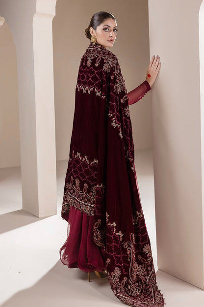 Baroque - EMBROIDERED VELVET SHAWL VS-47