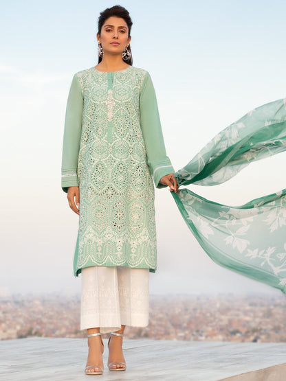 Limelight - Embroidered Lawn Shiffly Suit