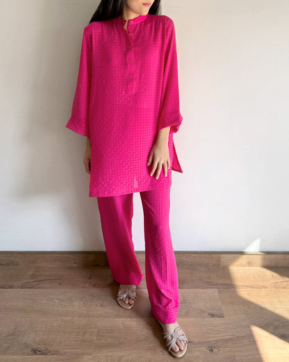 Ayesha Naveed - Hot pink set