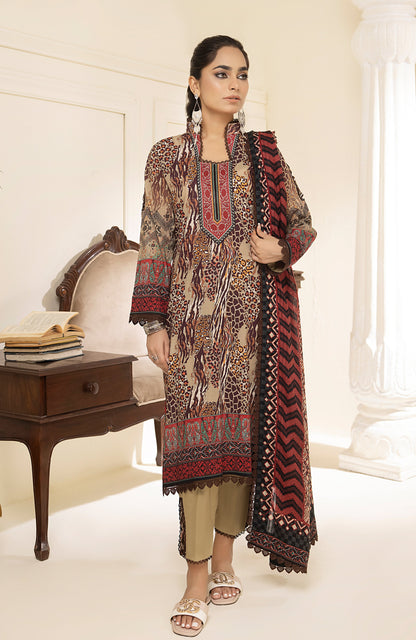 Alzohaib - 3-Piece Unstitched Digital Printed Lawn-CFD-23-16