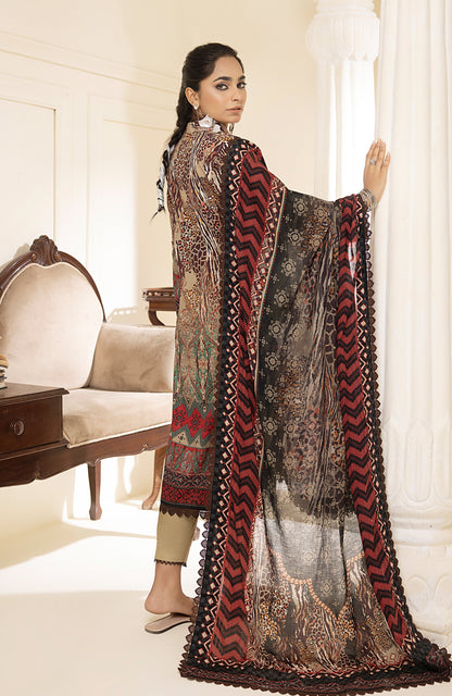 Alzohaib - 3-Piece Unstitched Digital Printed Lawn-CFD-23-16