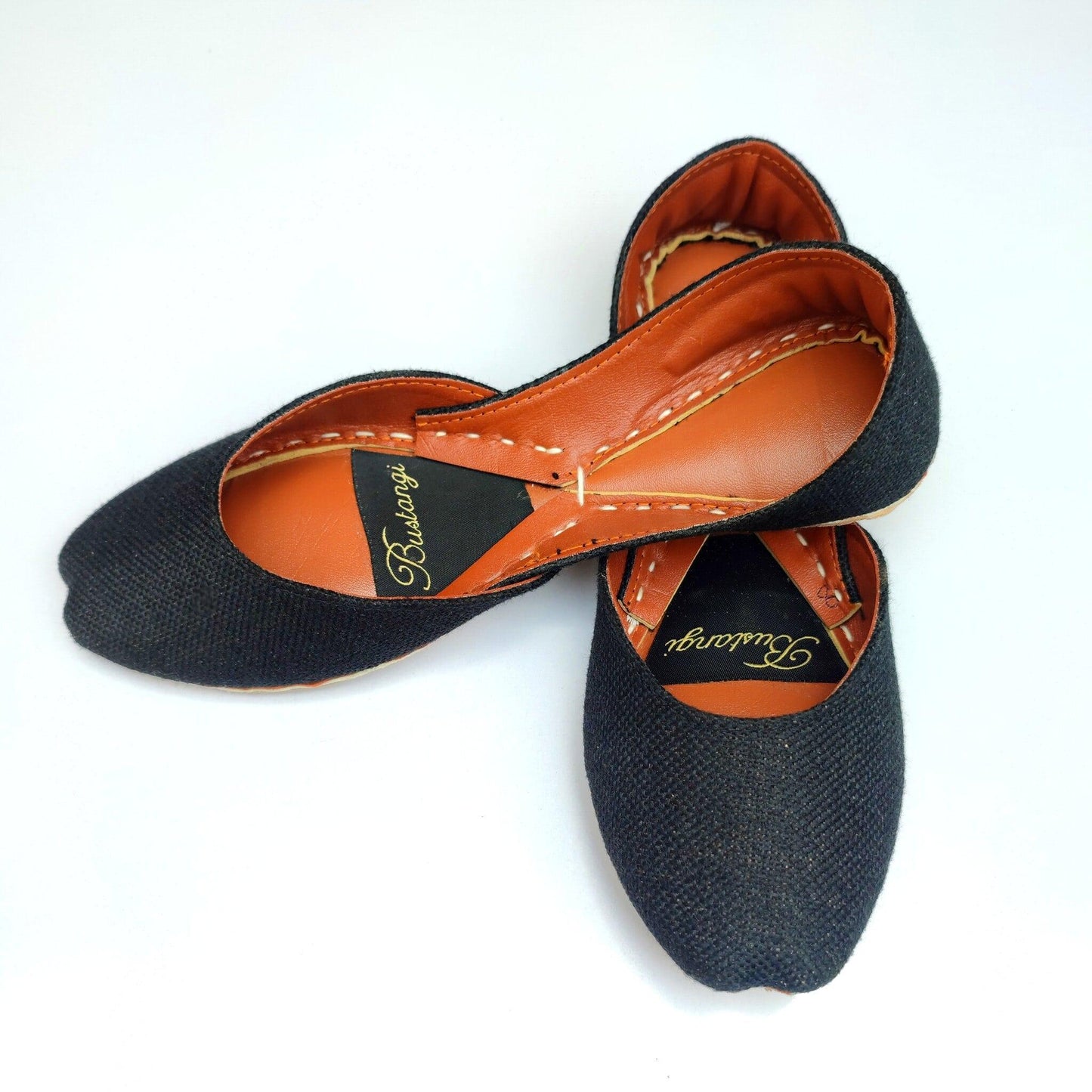 Bustangi - Black Denim Casual Khussa CK021