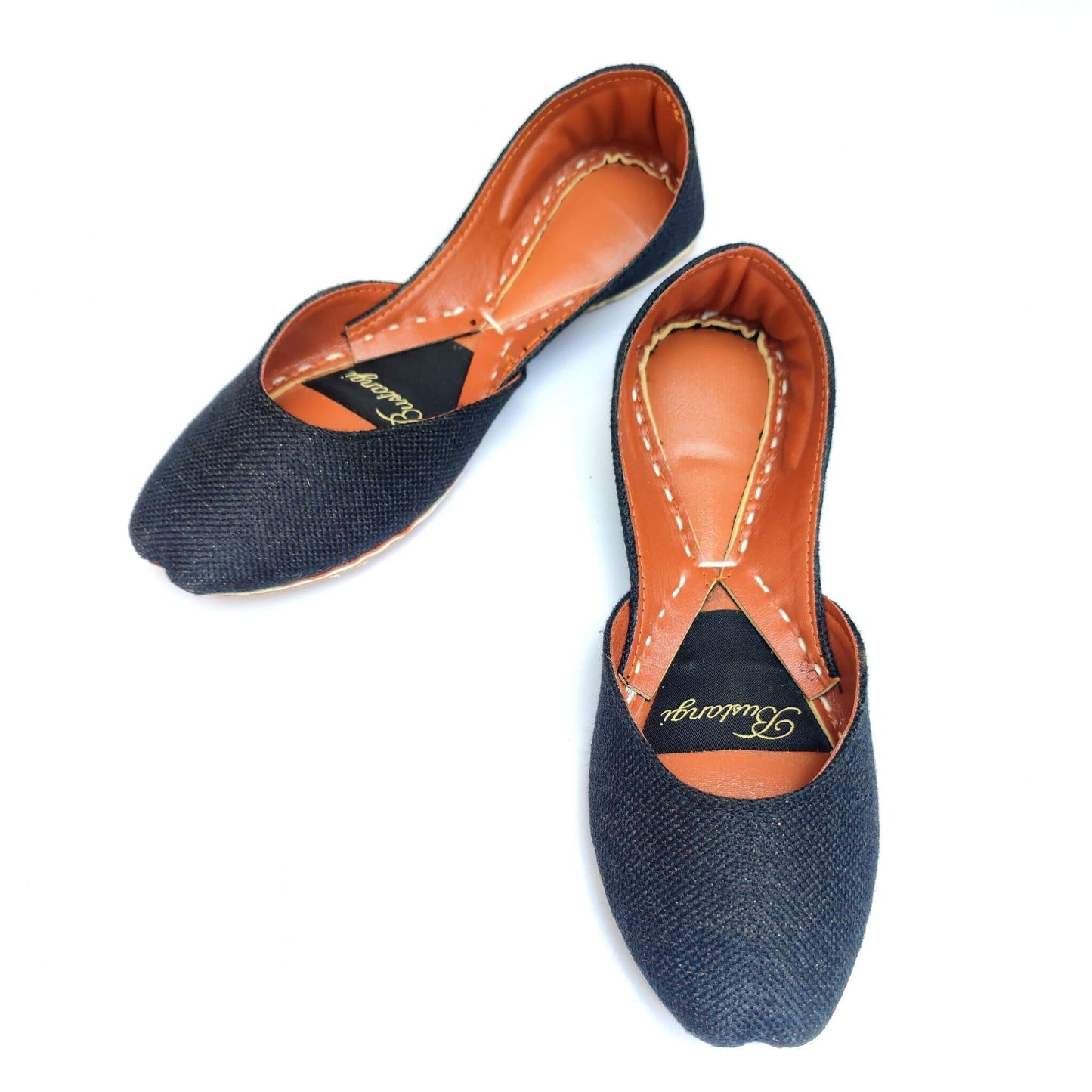 Bustangi - Black Denim Casual Khussa CK021