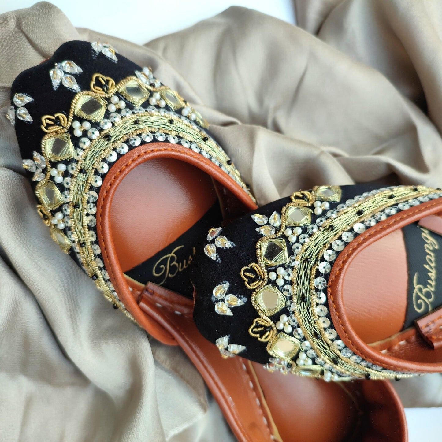 Bustangi - Anarkali - Black E016