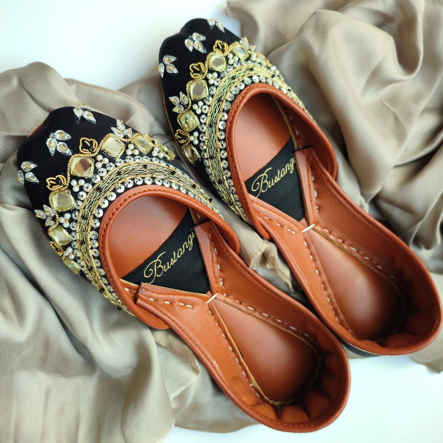 Bustangi - Anarkali - Black E016