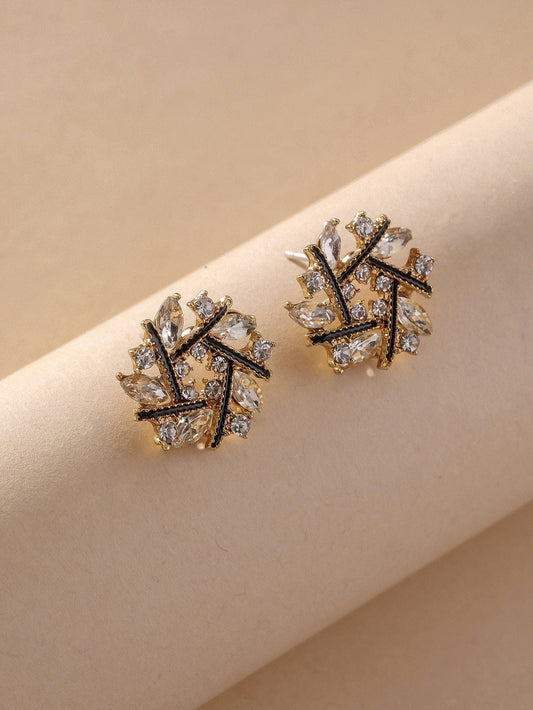 Bustangi - Shein- Rhinestone Decor Stud Earrings