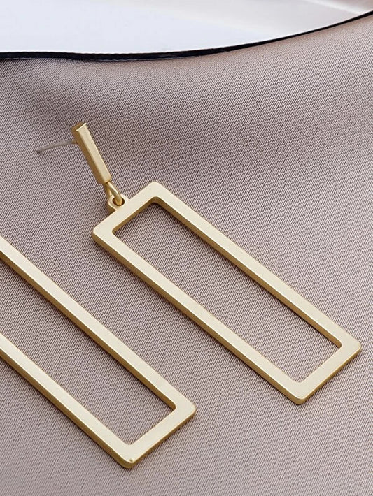 Bustangi - Shein - Simple Geometric Earrings