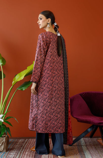 Orient - Unstitched 3 Piece Printed Cambric Shirt , Cambric Pant and Lawn Dupatta