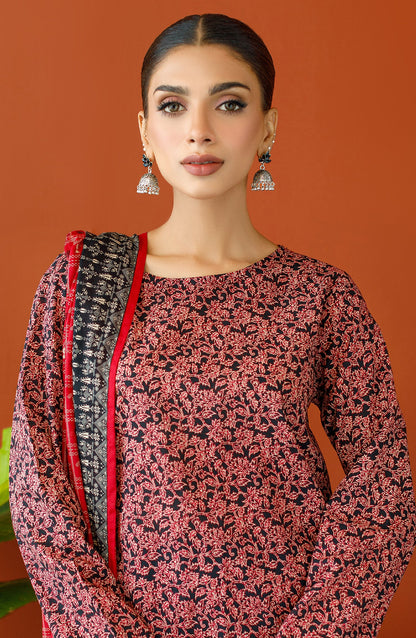 Orient - Unstitched 3 Piece Printed Cambric Shirt , Cambric Pant and Lawn Dupatta