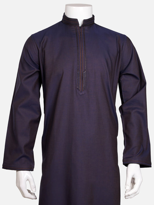 Edenrobe - Men's Purple Shalwar Suit - 40272-W Mens Shalwar Suit