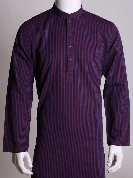 Edenrobe - Men's Purple Kurta - 9152-S Mens Kurta