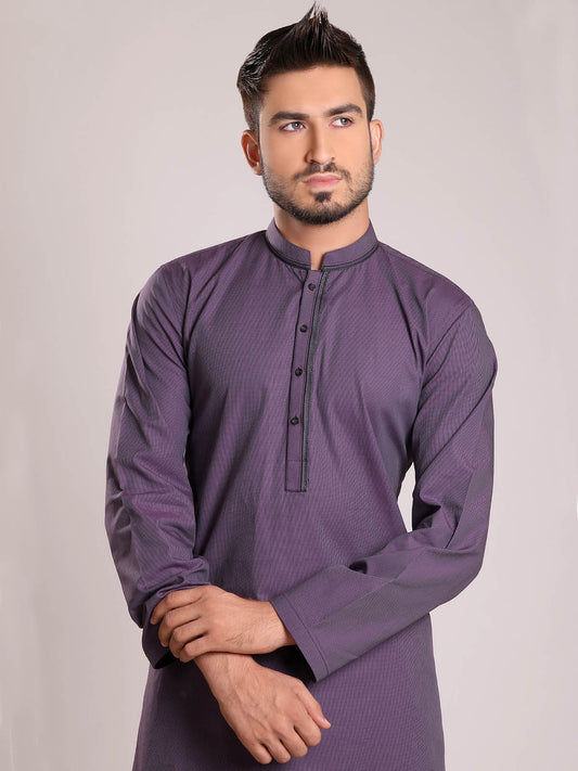 Edenrobe - Men's Purple Kurta - 9213-S Mens Kurta