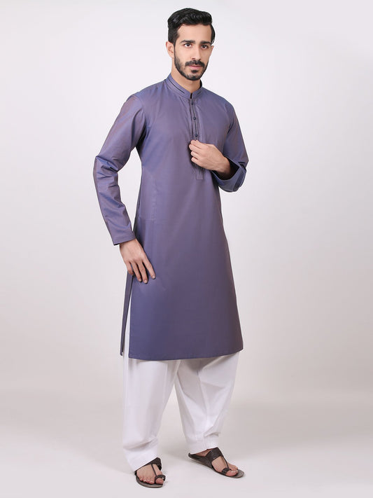 Edenrobe - Men's Purple Kurta - 9305-S Mens Kurta