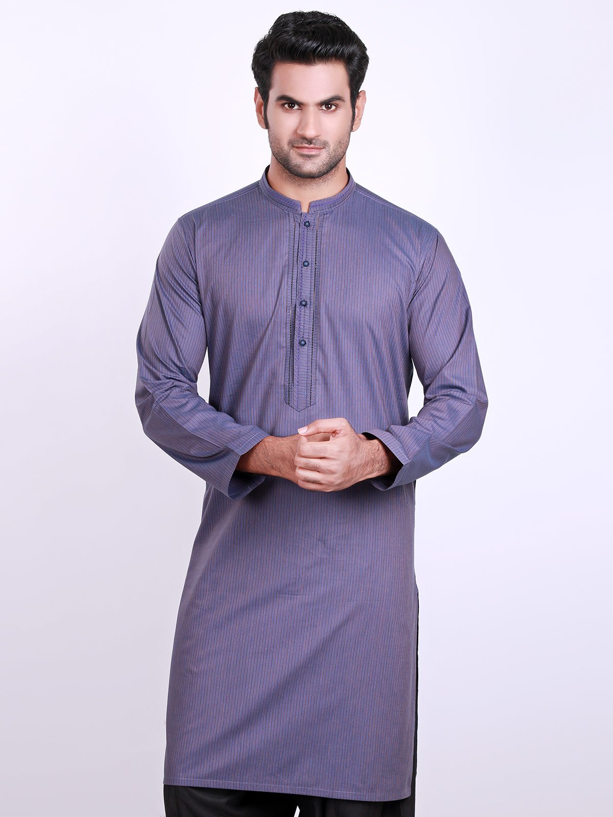 Edenrobe - Men's Purple Kurta - 9310-S Mens Kurta
