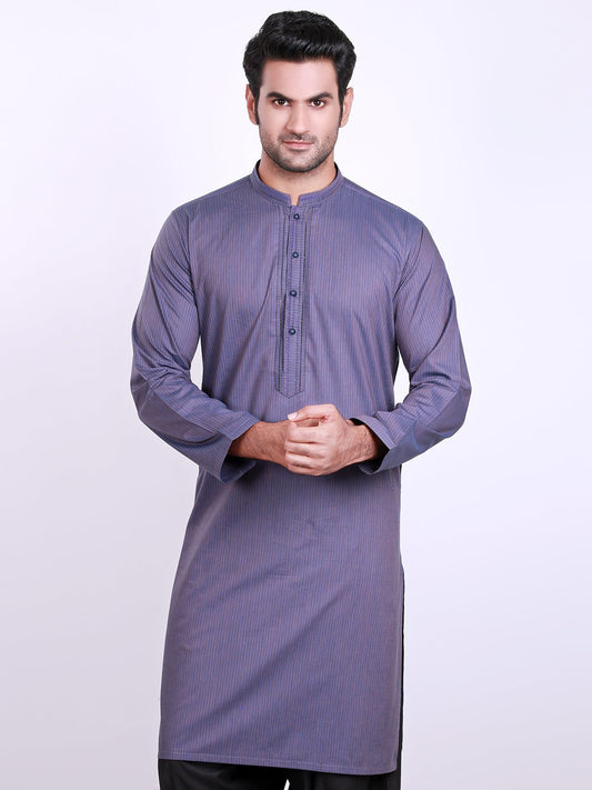 Edenrobe - Men's Purple Kurta - 9310-S Mens Kurta