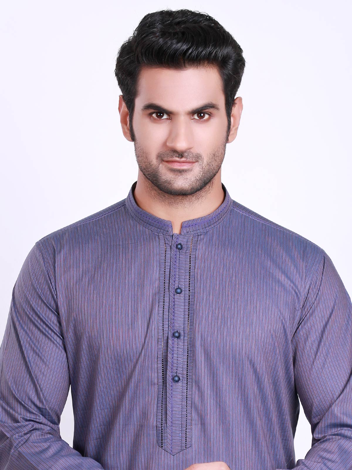 Edenrobe - Men's Purple Kurta - 9310-S Mens Kurta