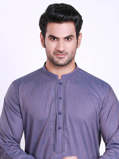 Edenrobe - Men's Purple Kurta - 9310-S Mens Kurta