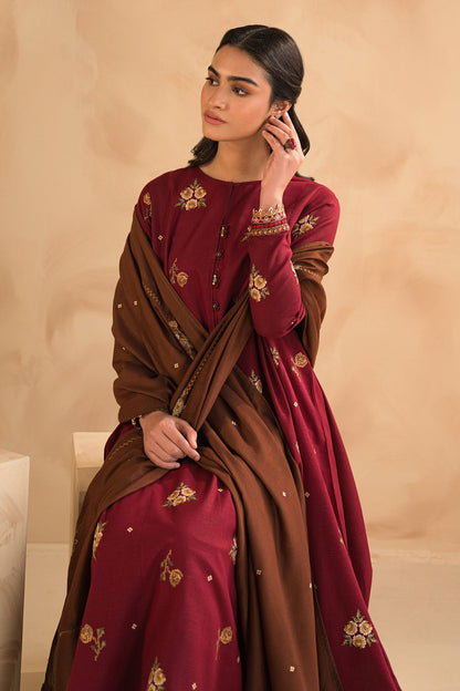 Baroque - EMBROIDERED SLUB KHADDAR UF-472