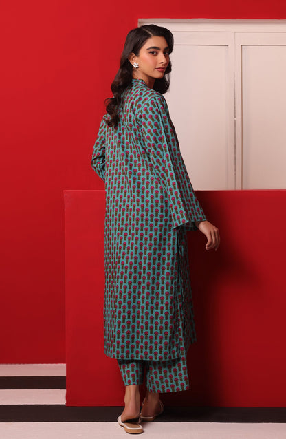 Orient - Stitched 2 Piece Printed Khaddar Shirt and Khaddar Pant