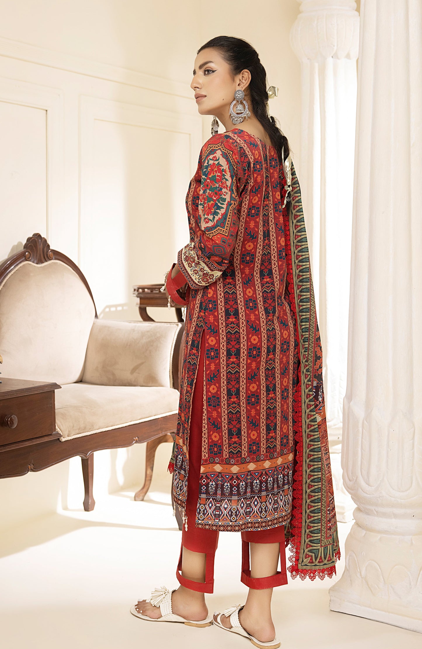 Alzohaib - 3-Piece Unstitched Digital Printed Lawn-CFD-23-07