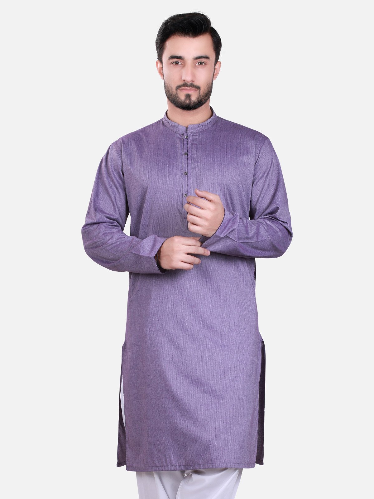 Edenrobe - Men's Purple Kurta - EMTK17S-9434