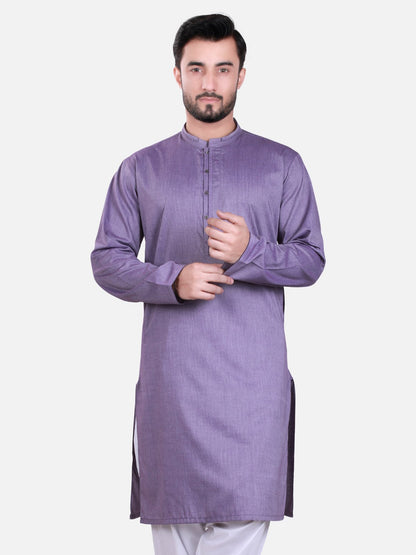 Edenrobe - Men's Purple Kurta - EMTK17S-9434