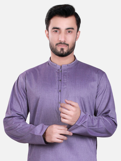 Edenrobe - Men's Purple Kurta - EMTK17S-9434
