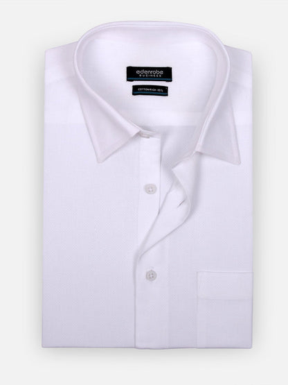 Edenrobe - Men's White Shirt - EMTSF17-10933