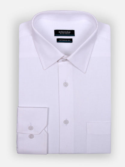 Edenrobe - Men's White Shirt - EMTSF17-10934