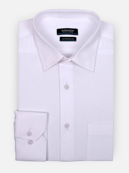 Edenrobe - Men's White Shirt - EMTSF17-10941