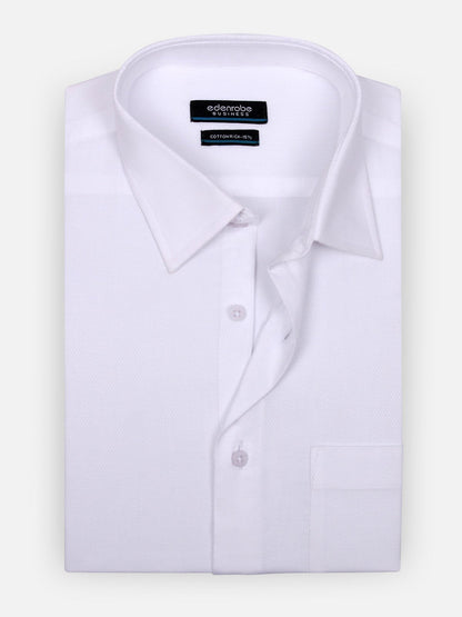 Edenrobe - Men's White Shirt - EMTSF17-10941