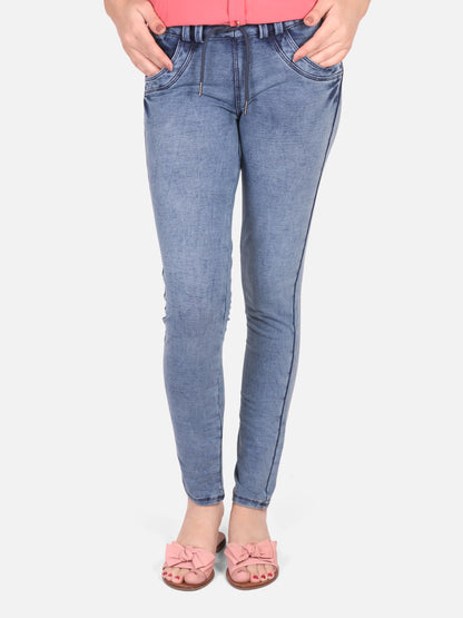 Edenrobe - Women's Light Blue Basic Tights - ELBT17-001