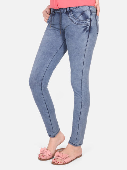 Edenrobe - Women's Light Blue Basic Tights - ELBT17-001