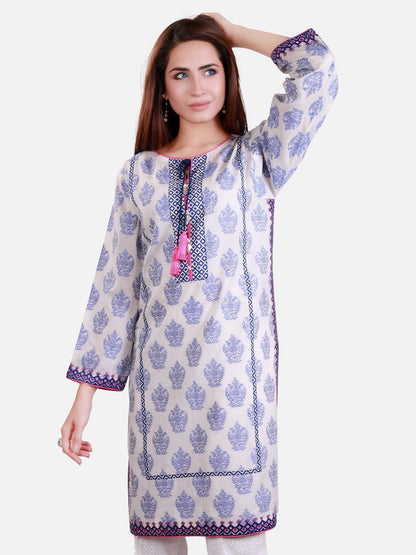 Edenrobe - Pret 1Pc Printed Jacquard Shirt - ELTK17-66128