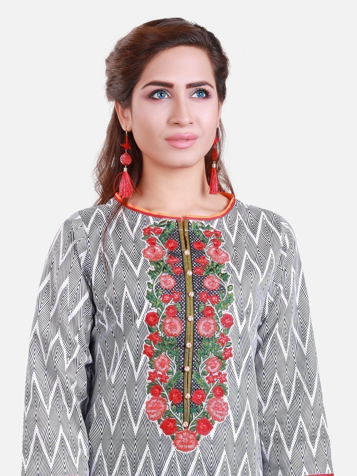 Edenrobe - Pret 1Pc Embroidered Lawn Shirt - ELTKE17-66122
