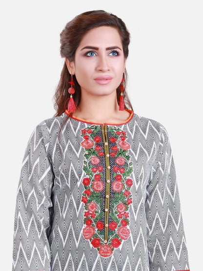 Edenrobe - Pret 1Pc Embroidered Lawn Shirt - ELTKE17-66122