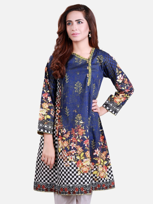 Edenrobe - Pret 1Pc Printed Multi Shirt - ELTKP17-66151