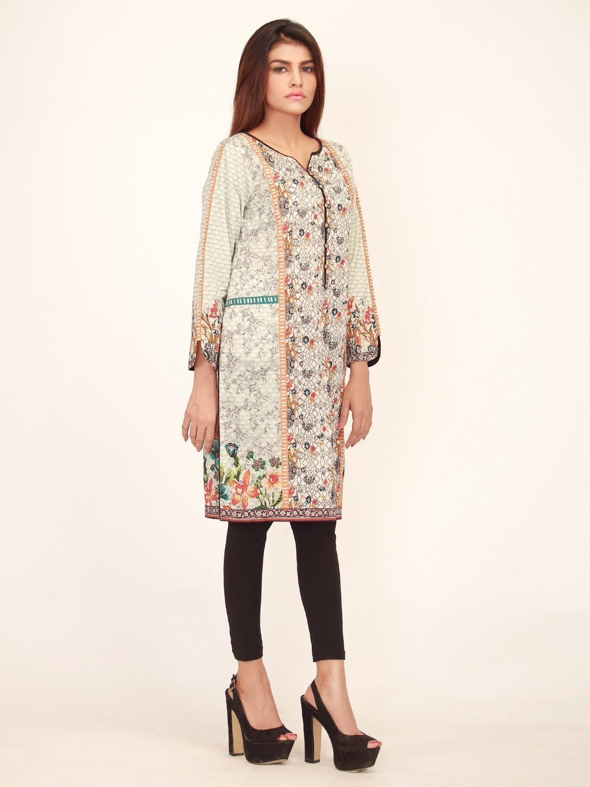Edenrobe - Pret 1Pc Printed Multi Shirt - ELTKP17-66167
