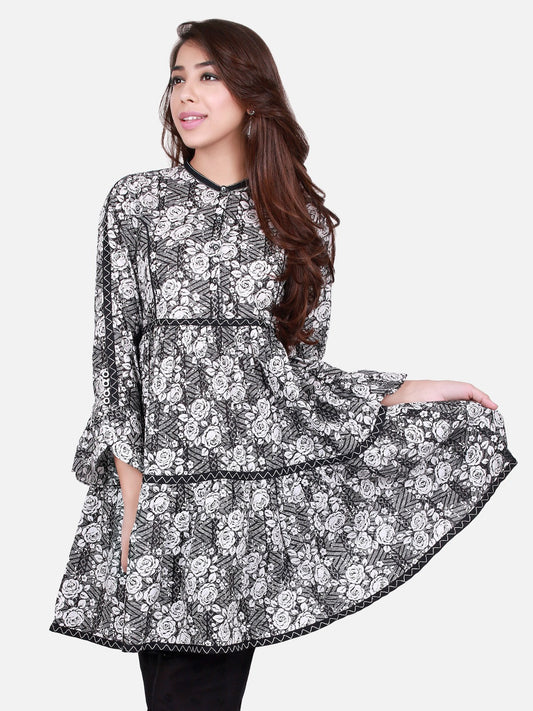 Edenrobe - Pret 1Pc Printed Cambric Shirt - ELTKP17-66275