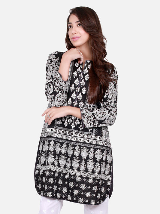 Edenrobe - Pret 1Pc Printed Cambric Shirt - ELTKP17-66278