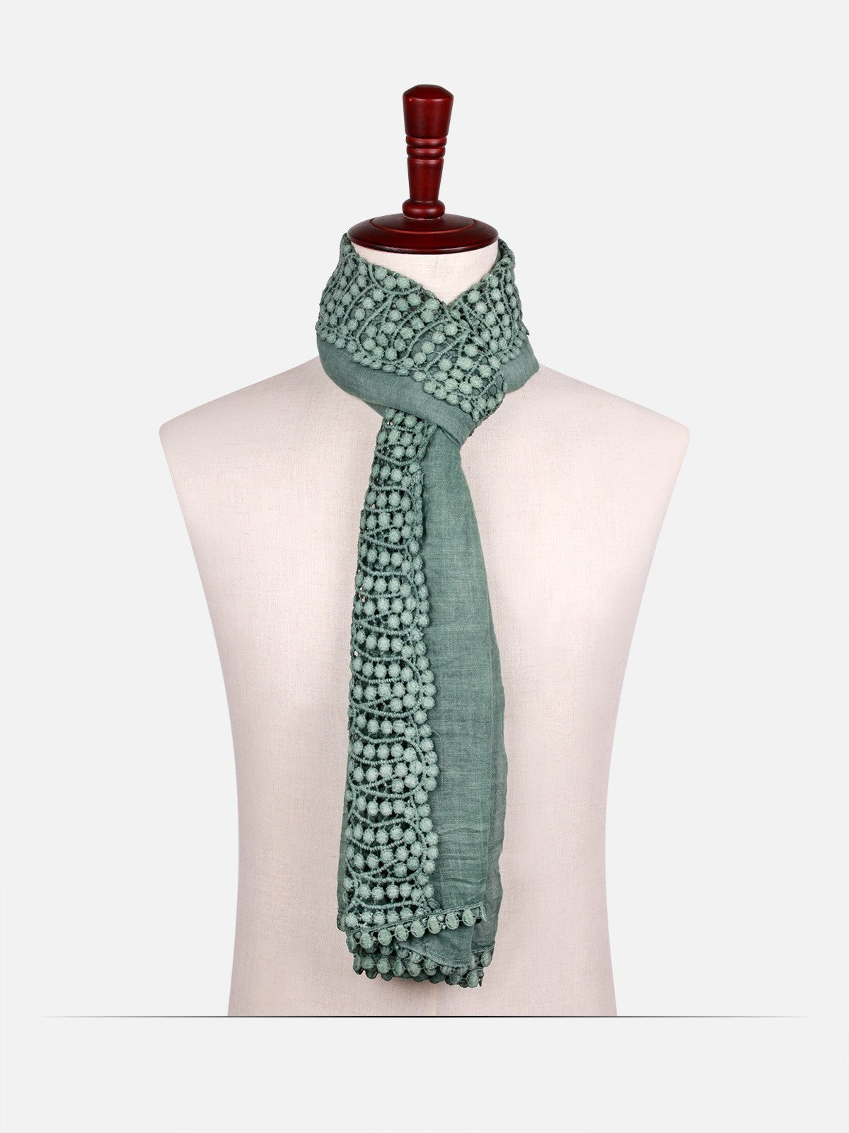 Edenrobe - Women's Green Scarf - EALS17-096