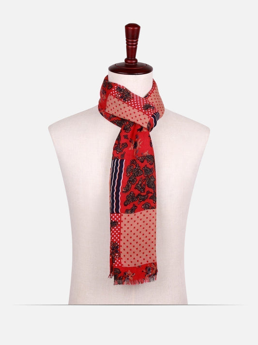 Edenrobe - Women's Red Scarf - EALS17-187