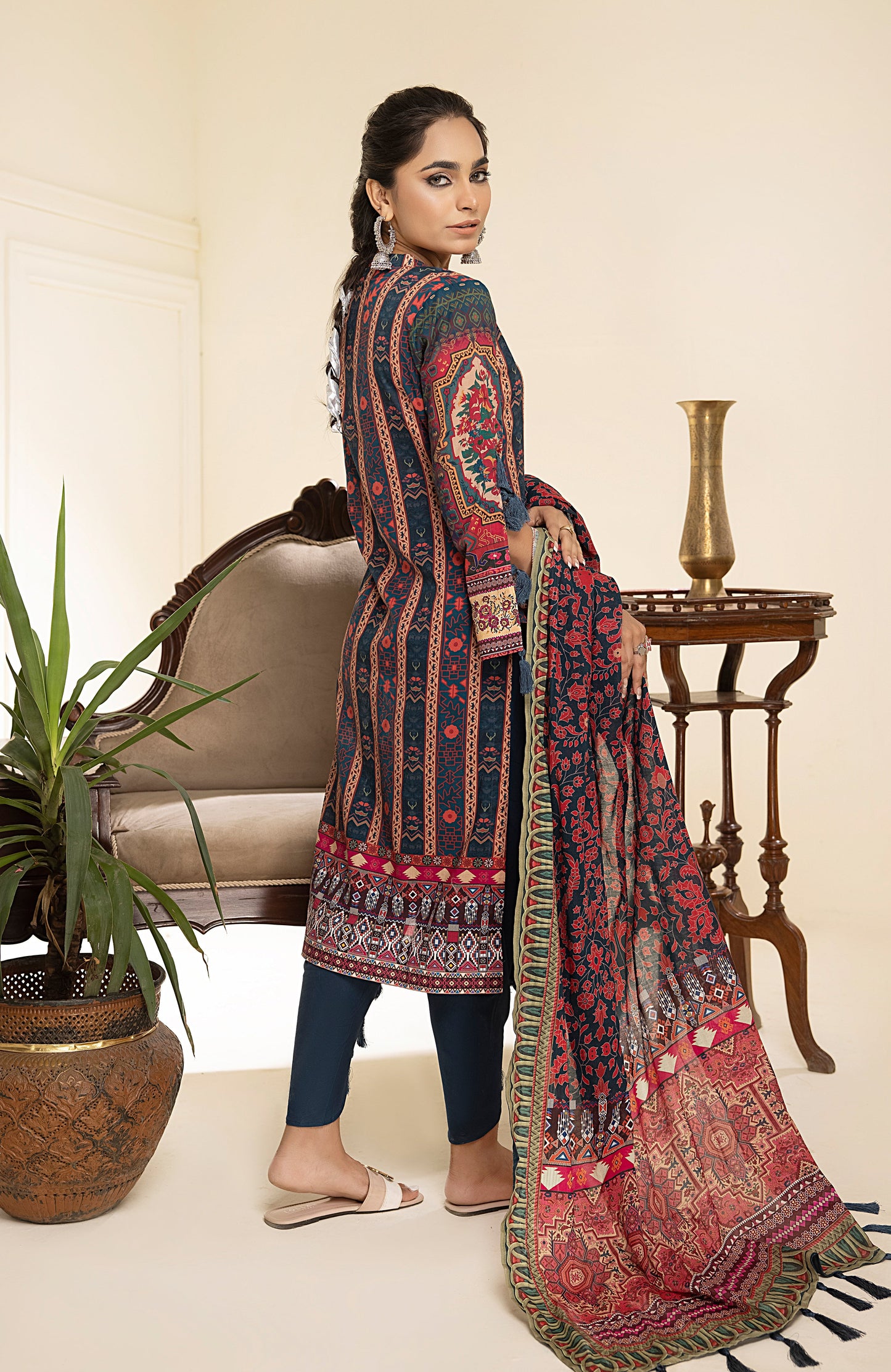 Alzohaib - 3-Piece Unstitched Digital Printed Lawn-CFD-23-04