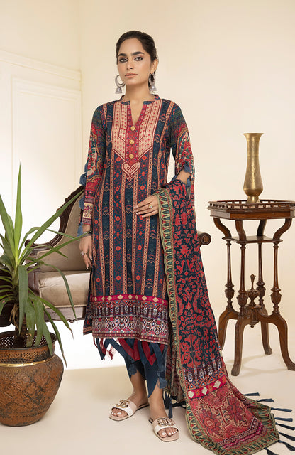 Alzohaib - 3-Piece Unstitched Digital Printed Lawn-CFD-23-04