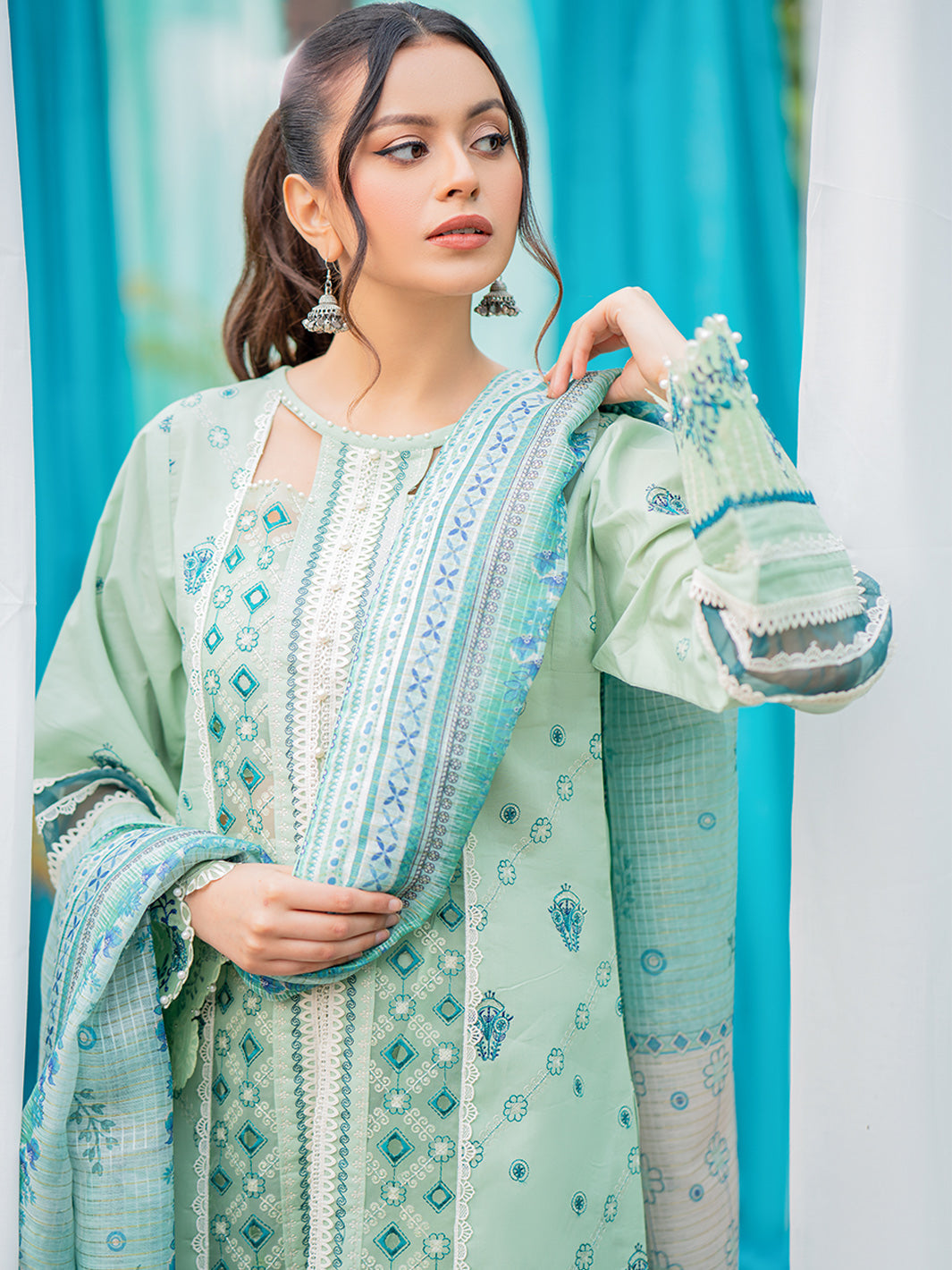 Binilyas - 1804-A | 3 Piece Unstitched