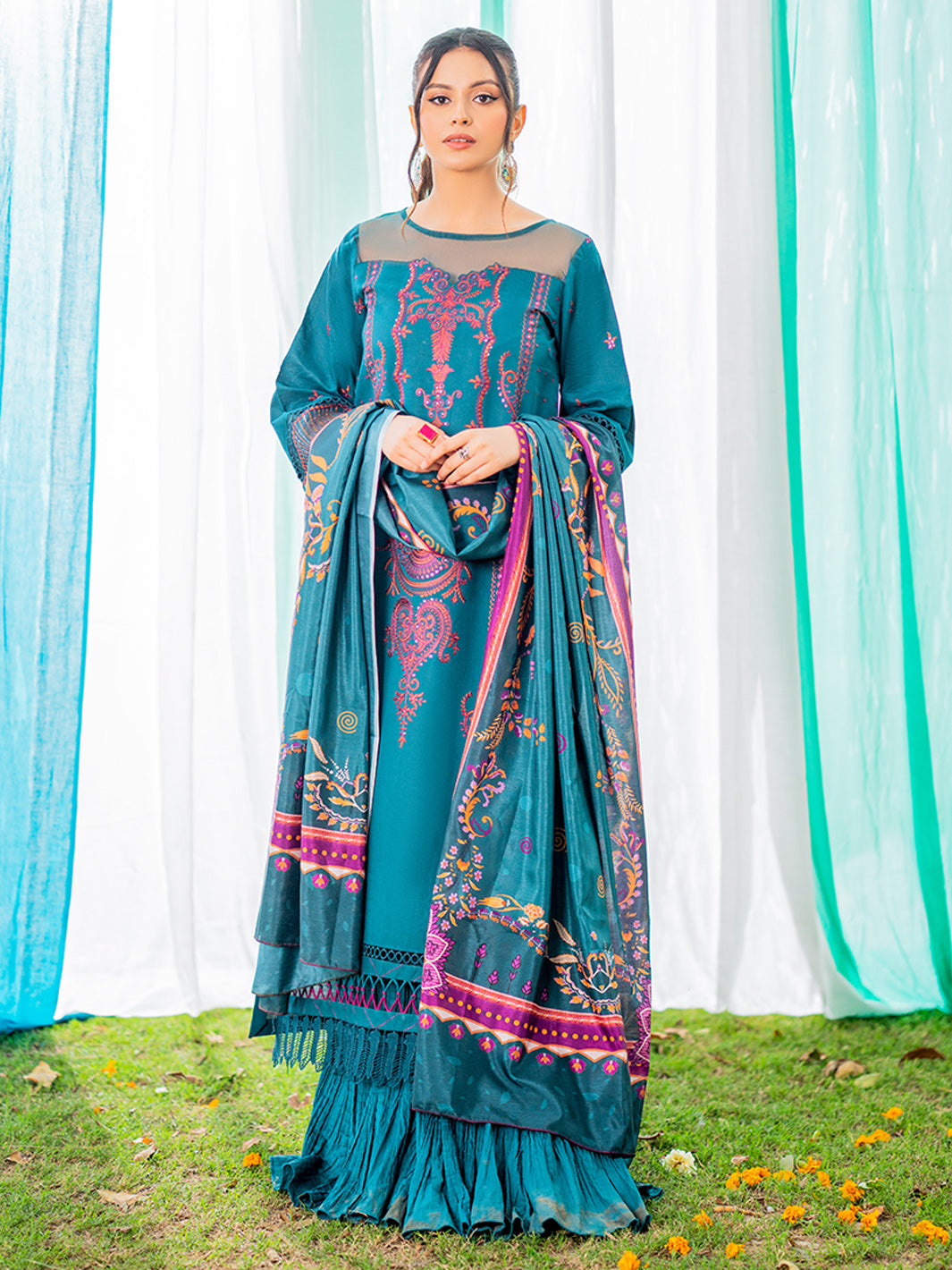 Binilyas - 1806-A | 3 Piece Unstitched