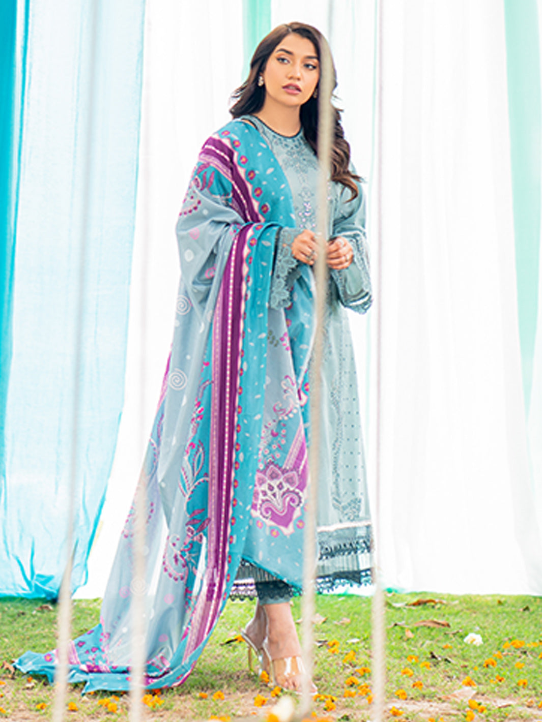 Binilyas - 1806-B | 3 Piece Unstitched